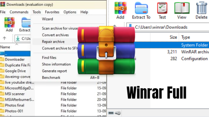 Winrar Full 64 Bits Indir Türkçe Baskı